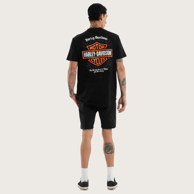 Kickstand Dual Curved Tee Jet Black