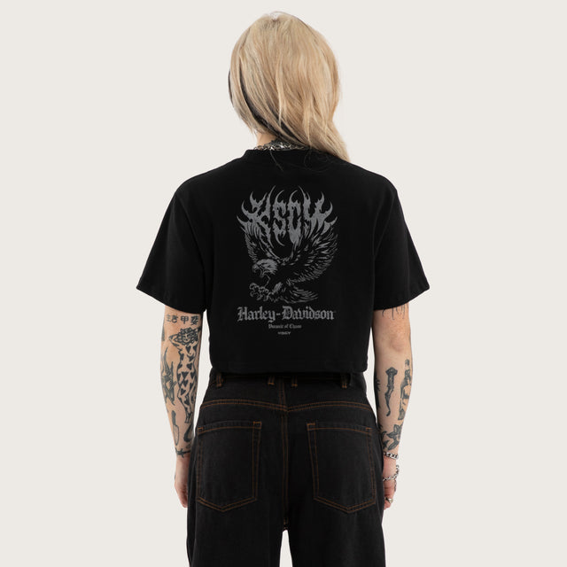 Ralley Crop Tee Jet Black