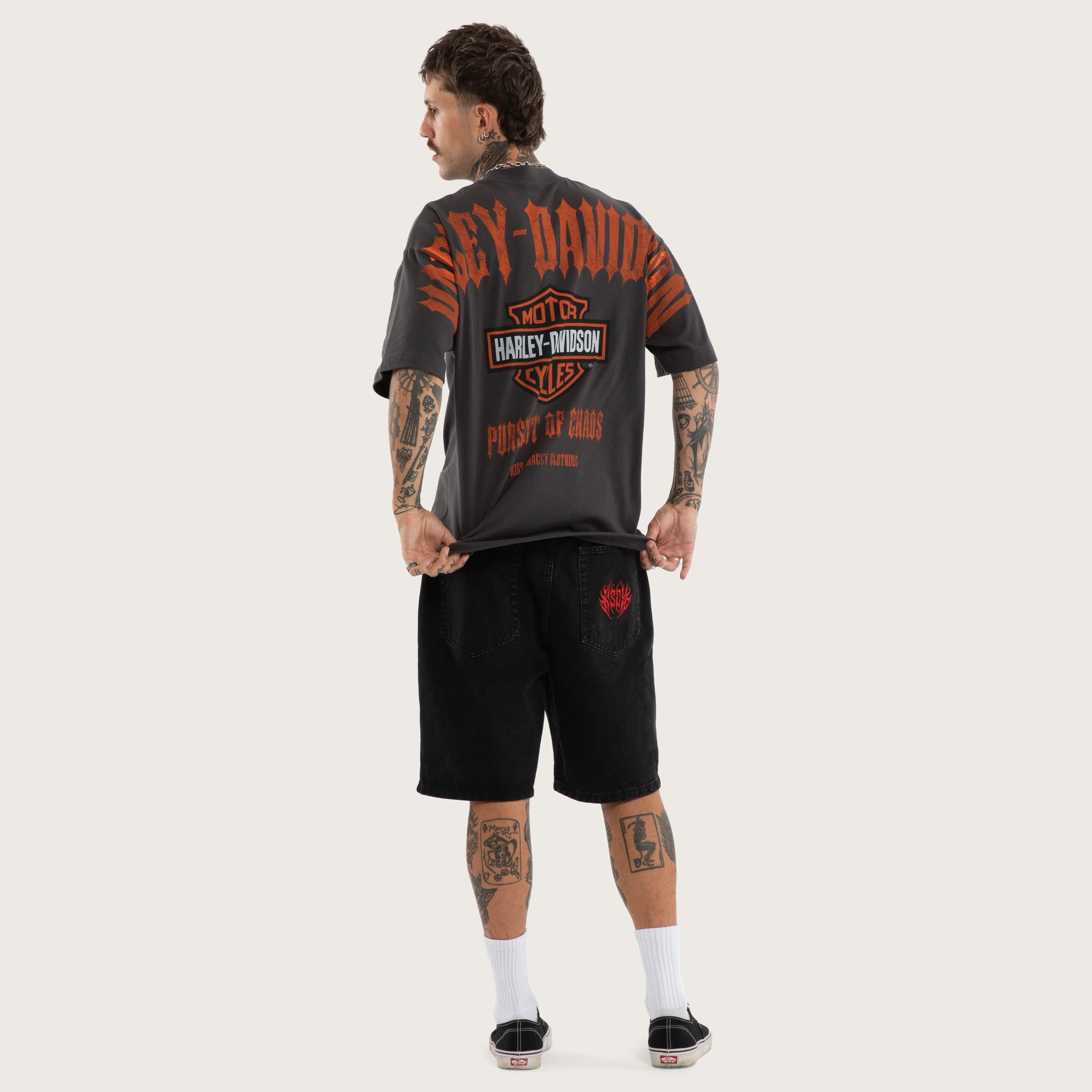 Harley-Davidson Pursuit Street Tee Pigment Black | KSCY