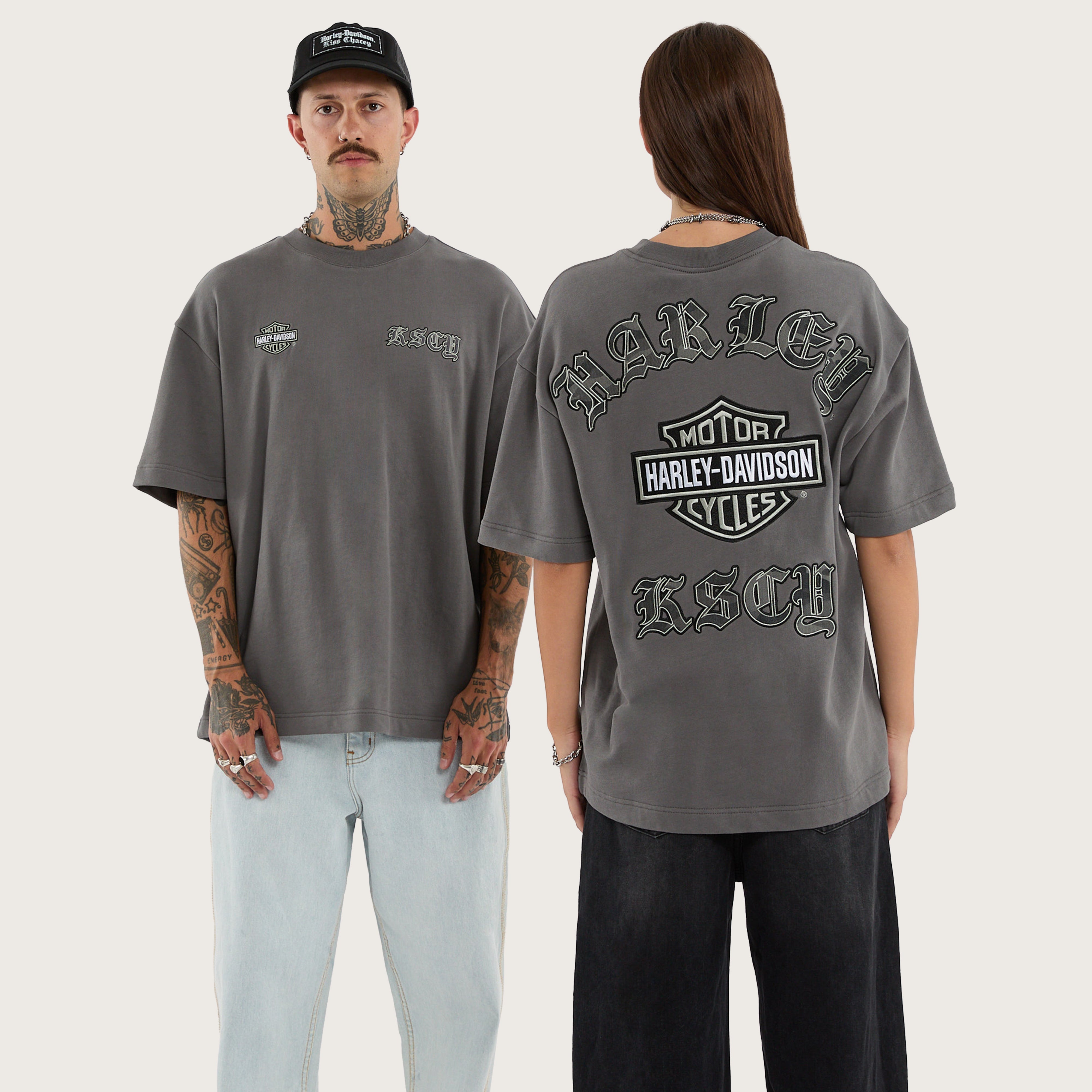 Harley-Davidson Ride Street Tee Charcoal Grey | KSCY