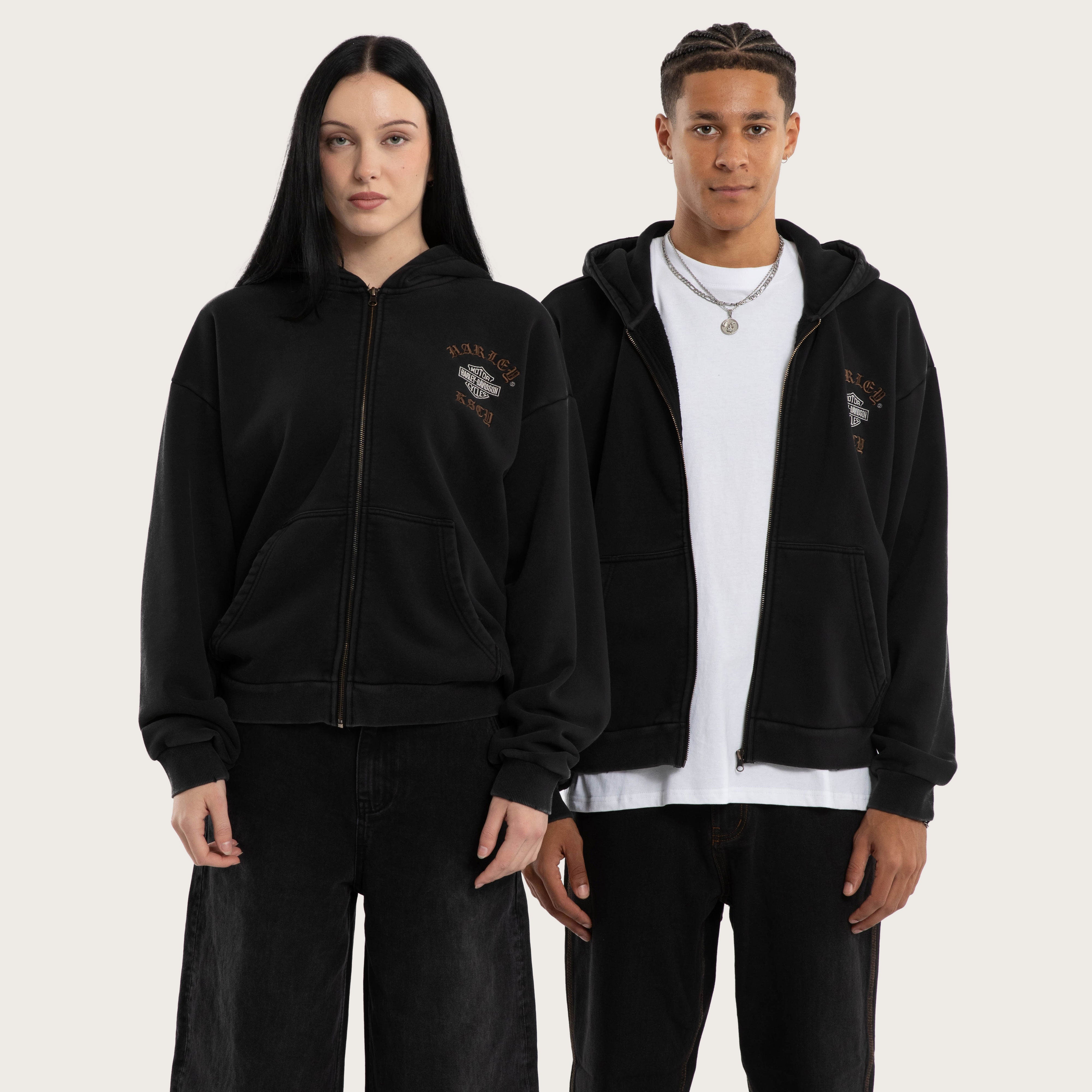 Harley-Davidson Access Street Zip Hoodie Black | KSCY