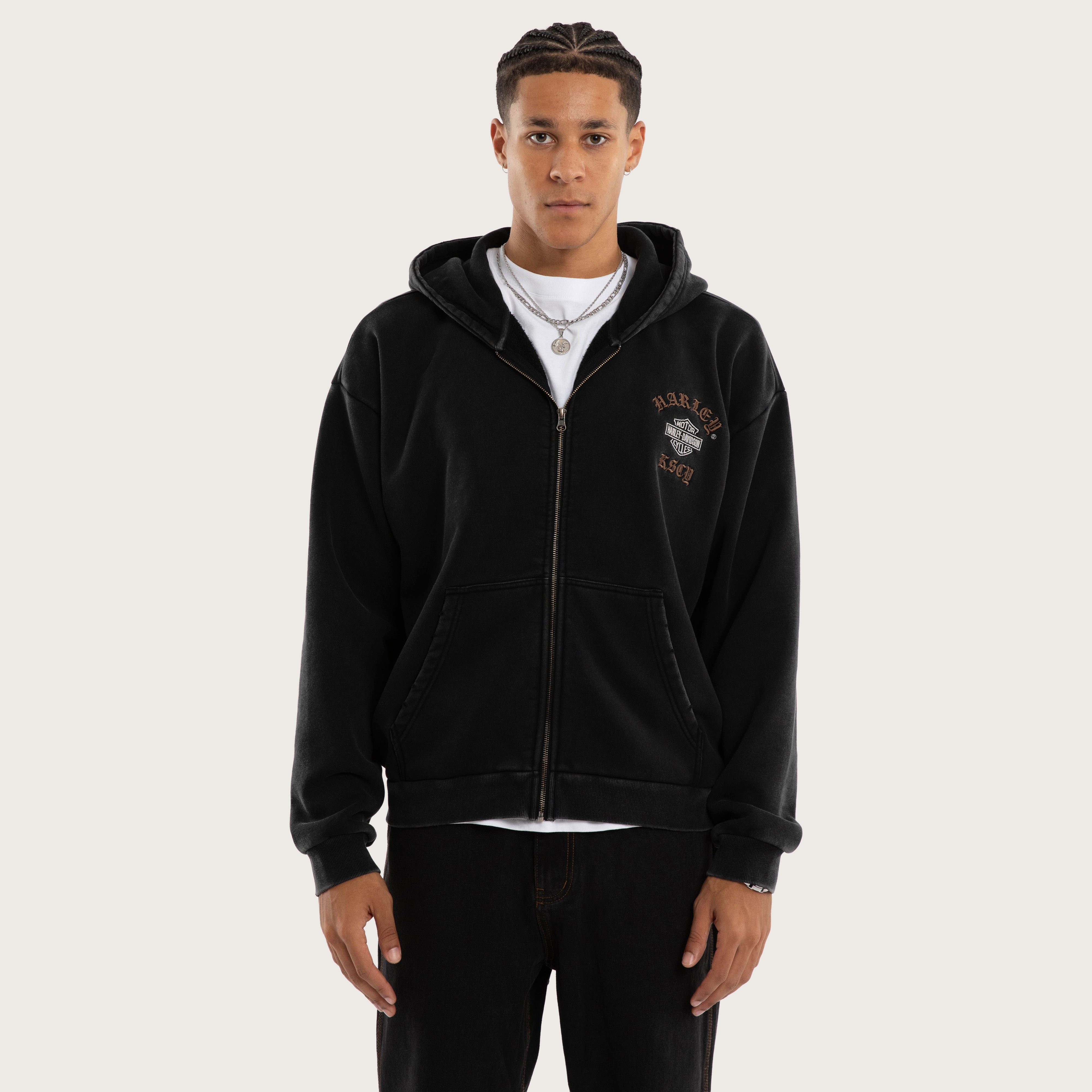 Harley-Davidson Access Street Zip Hoodie Black | KSCY