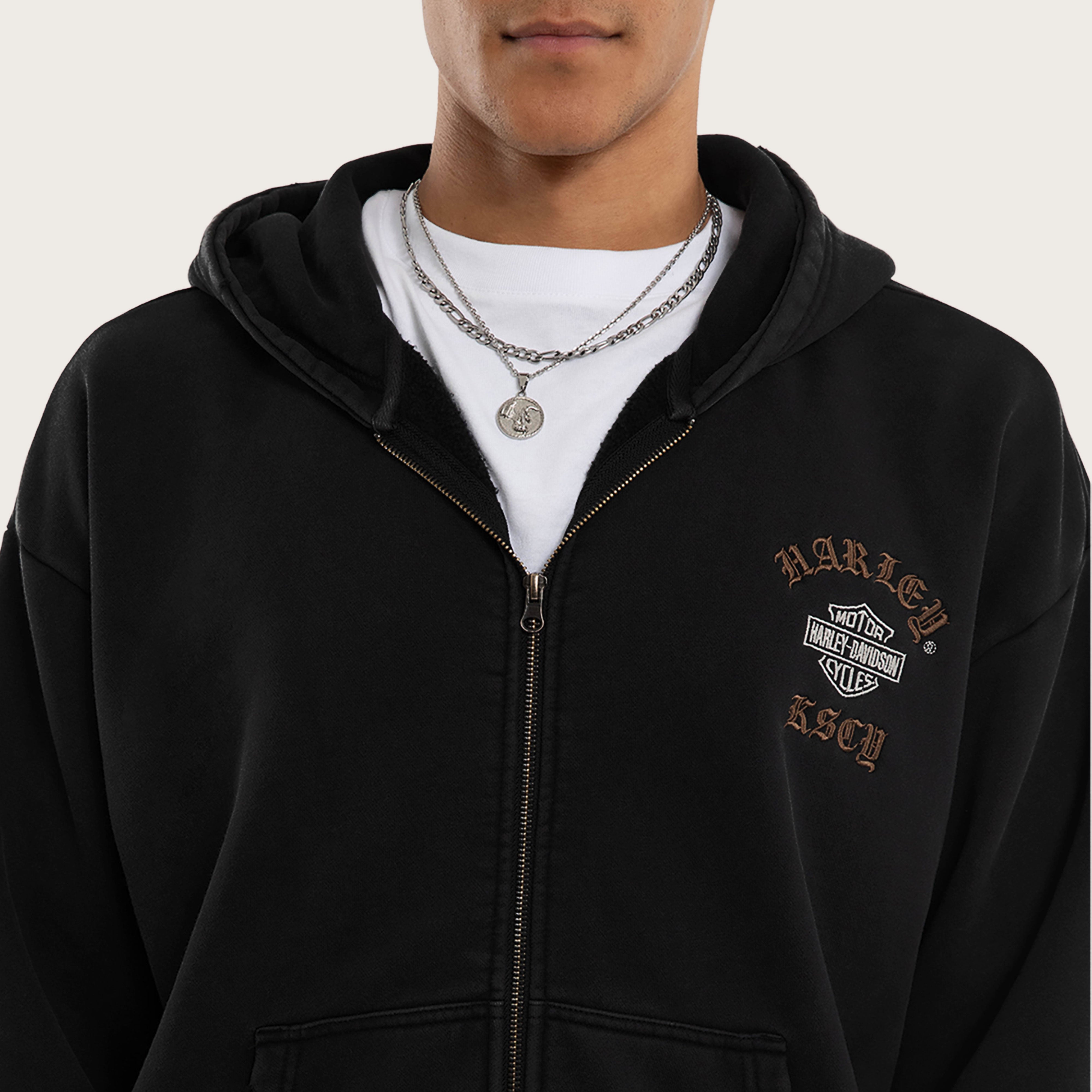 Harley-Davidson Access Street Zip Hoodie Black | KSCY