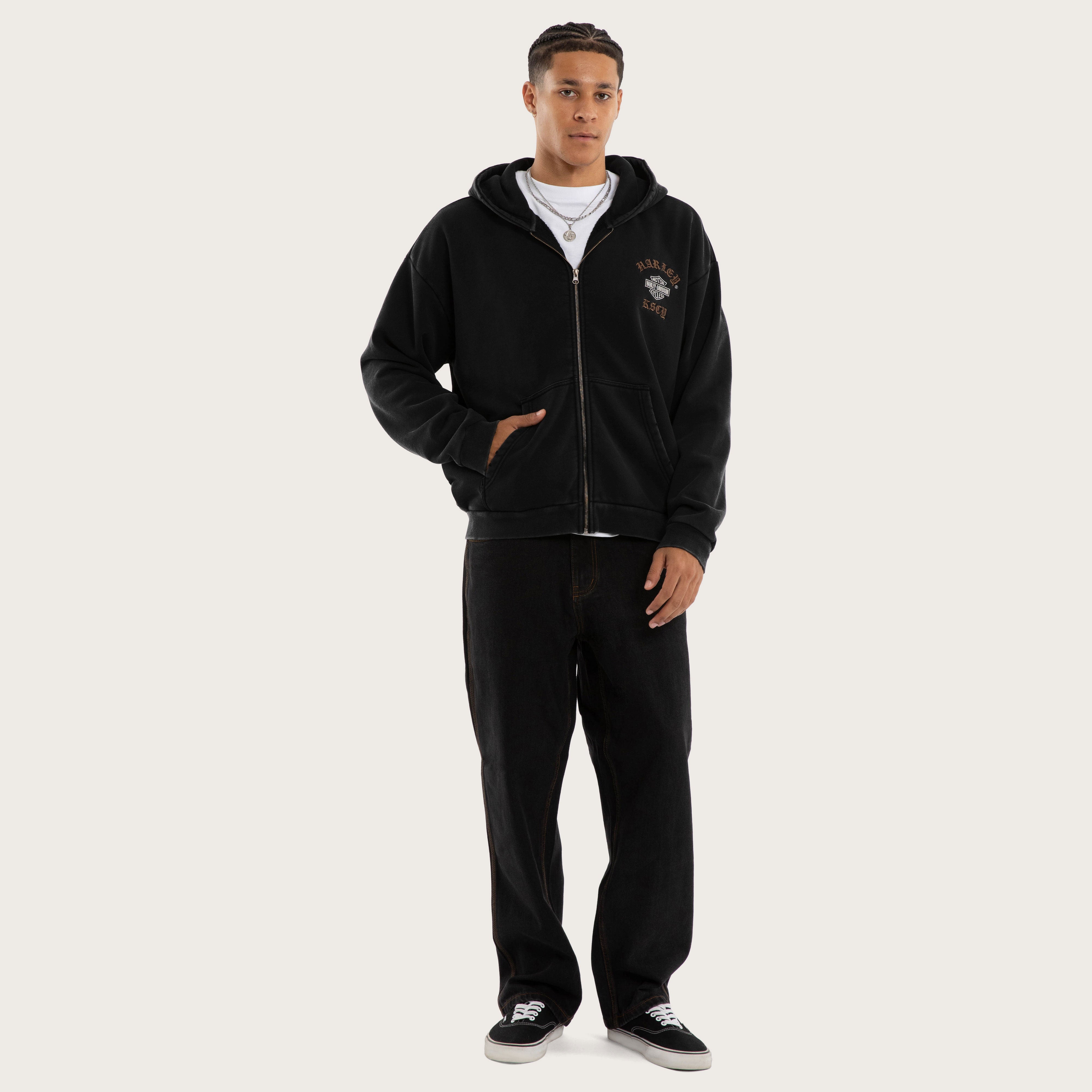 Harley-Davidson Access Street Zip Hoodie Black | KSCY