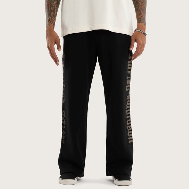 Twin Razor Trackpant Jet Black