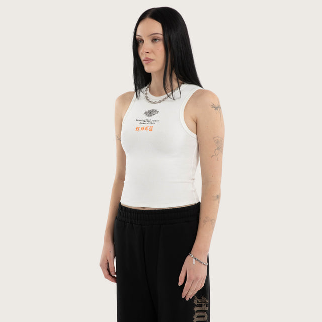 Tune Rib Tank Natural White