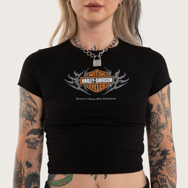 Polished Baby Tee Jet Black