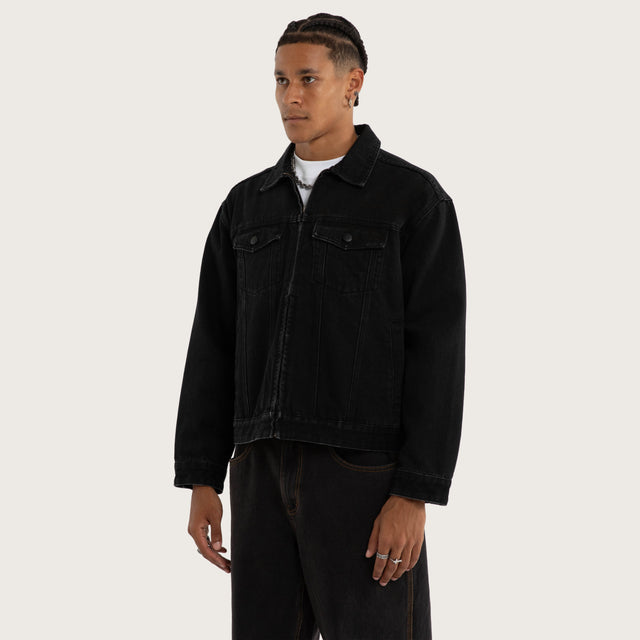 Expanse Denim Jacket Jet Black