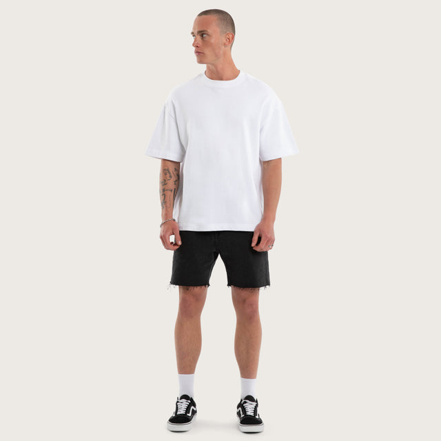 KS5 Slim Denim Shorts Vintage Black