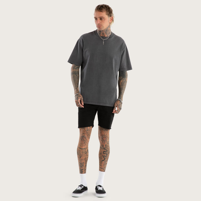 KS2 Denim Shorts Jet Black