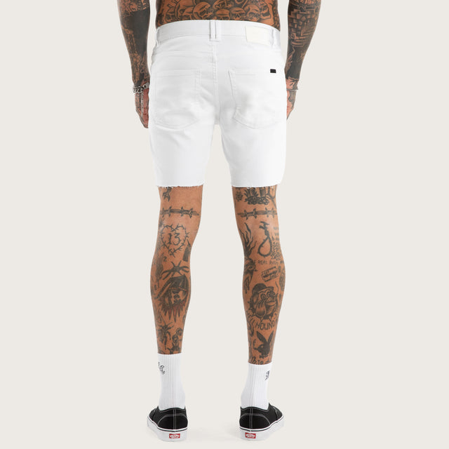 KS2 Denim Shorts White