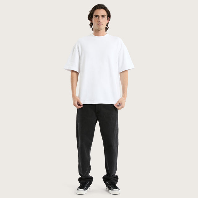 Cassius Loopback Street Tee Optical White