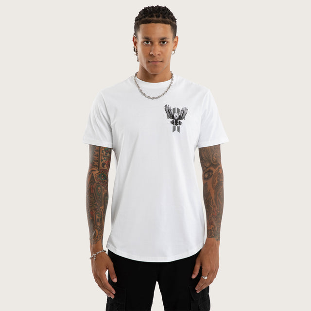 Aves Dual Curved Tee Optical White