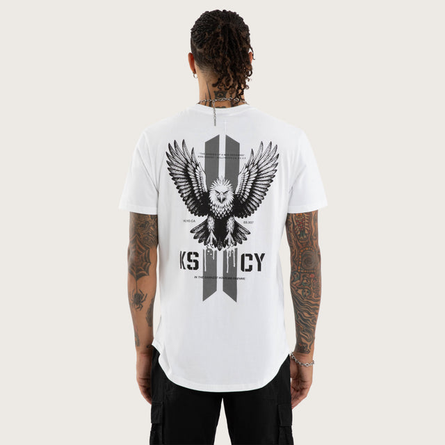 Aves Dual Curved Tee Optical White