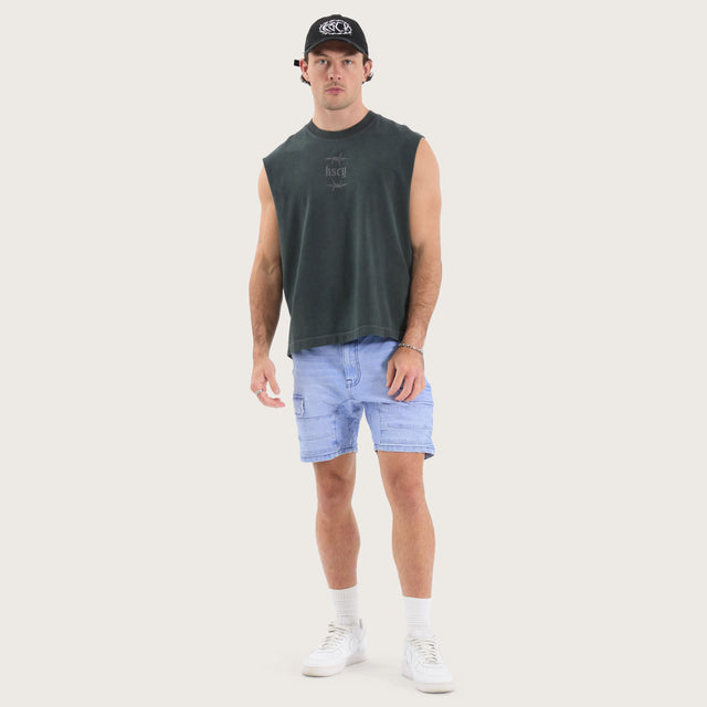 Salem Cargo Short Crystal Blue