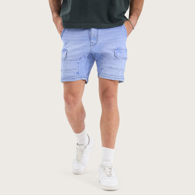 Salem Cargo Short Crystal Blue