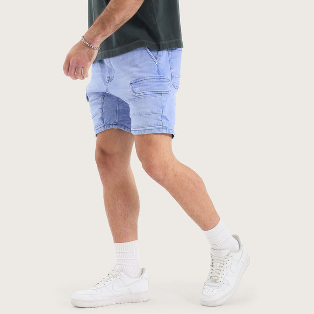 Salem Cargo Short Crystal Blue