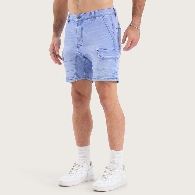 Salem Cargo Short Crystal Blue