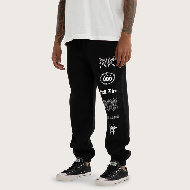 Cobalt Straight Trackpant Jet Black
