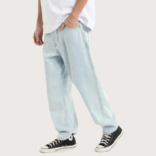 K6 Baggy Wide Leg Jean Light Blue