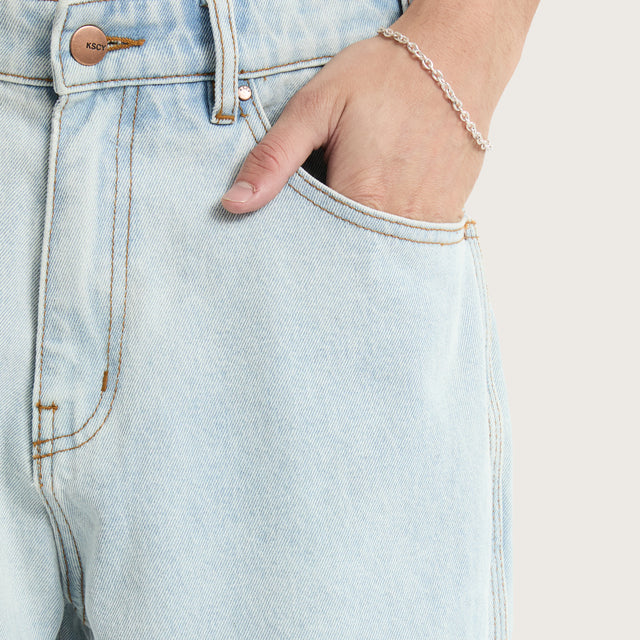 K6 Baggy Wide Leg Jean Light Blue