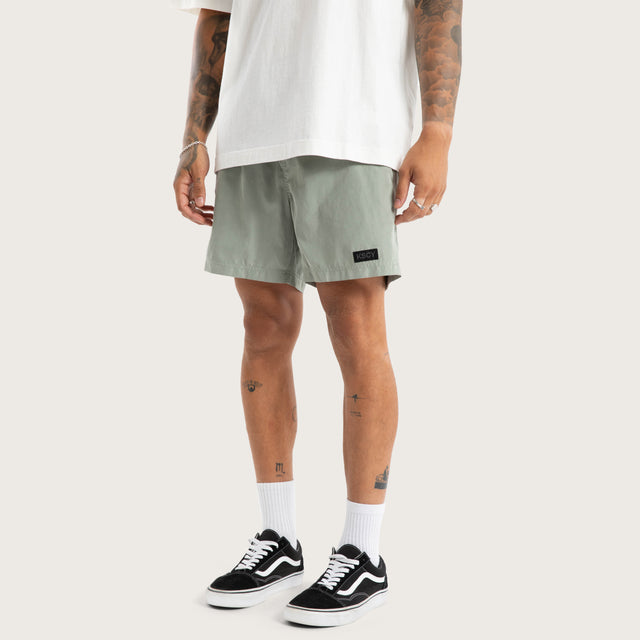 Sunrise Elastic Waist Shorts Sage Green