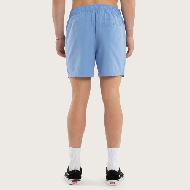Sunrise Elastic Waist Shorts Vista Blue