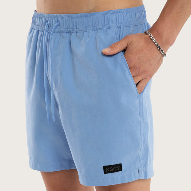 Sunrise Elastic Waist Shorts Vista Blue