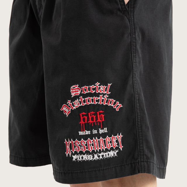 Anti Social Casual Walk Short Jet Black