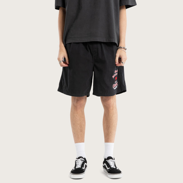 Anti Social Casual Walk Short Jet Black