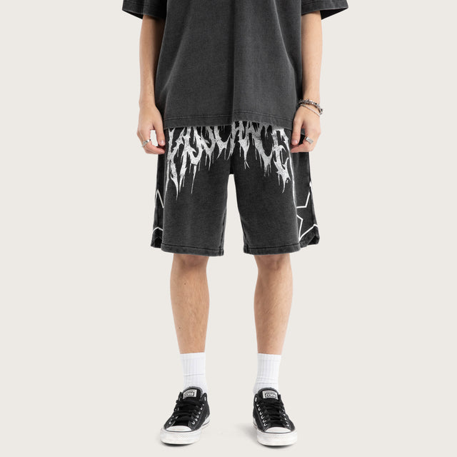 Cagey Loopback Basketball Short Mineral Black