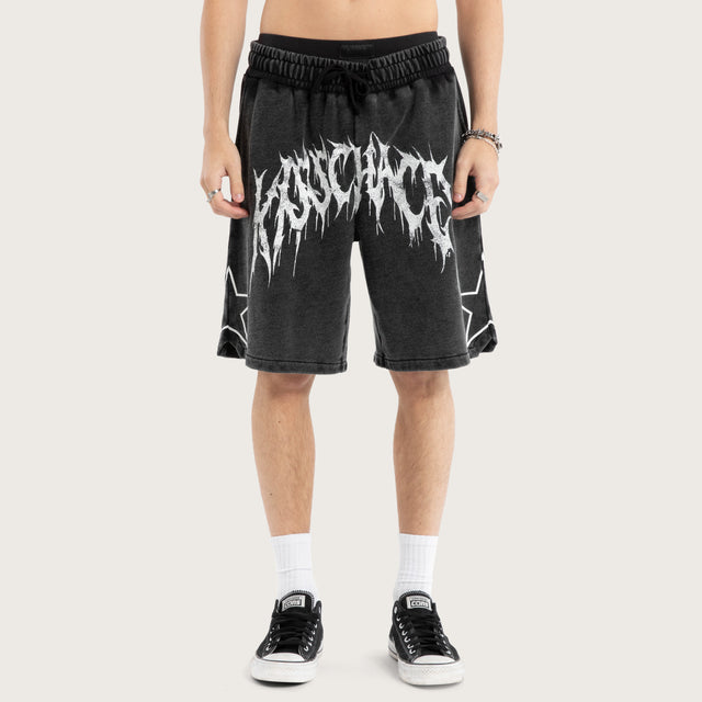 Cagey Loopback Basketball Short Mineral Black