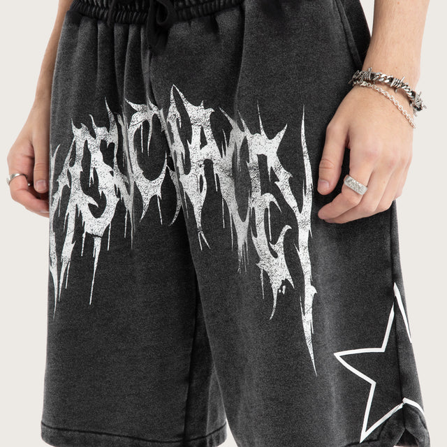 Cagey Loopback Basketball Short Mineral Black