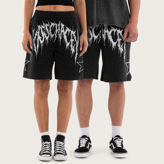Cagey Loopback Basketball Short Mineral Black
