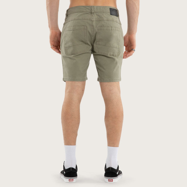 Model wears Wyvern Short Army Shorts Green – image 5