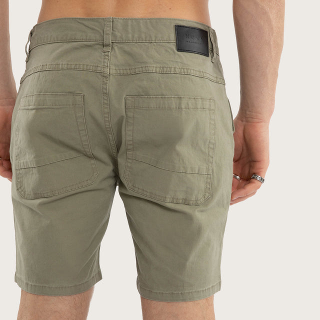 Model wears Wyvern Short Army Shorts Green – image 6