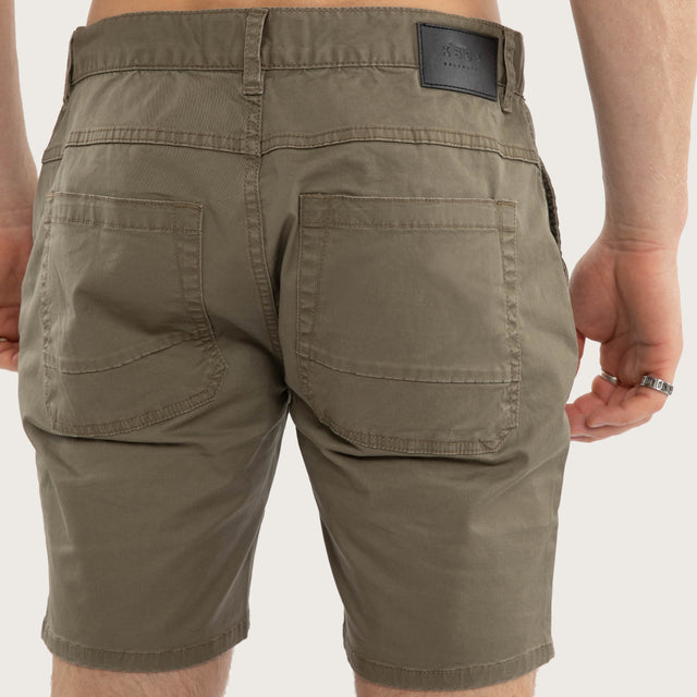 Model wears Wyvern Short Dune Shorts Brown – image 6