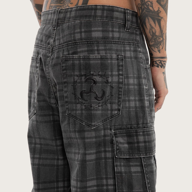 Wilson K7 Super Baggy Short Black Check