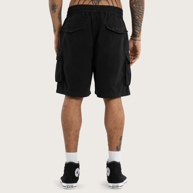Mosh Baggy Cargo Short 2.0 Jet Black