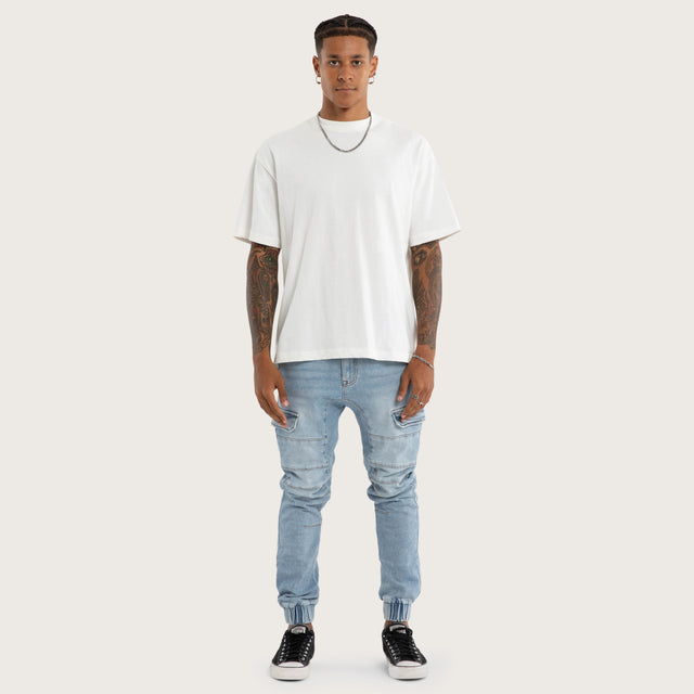 Salem Cargo Jogger Sunbleached Blue