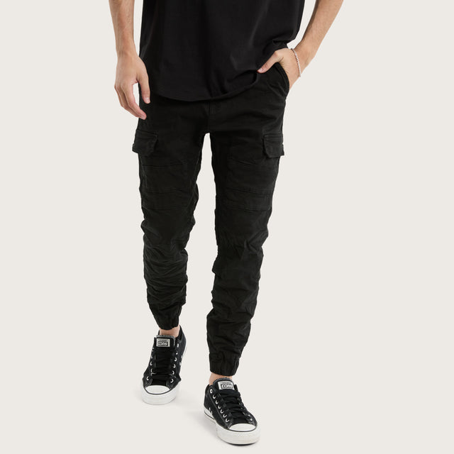 Salem Cargo Jogger Vintage Black