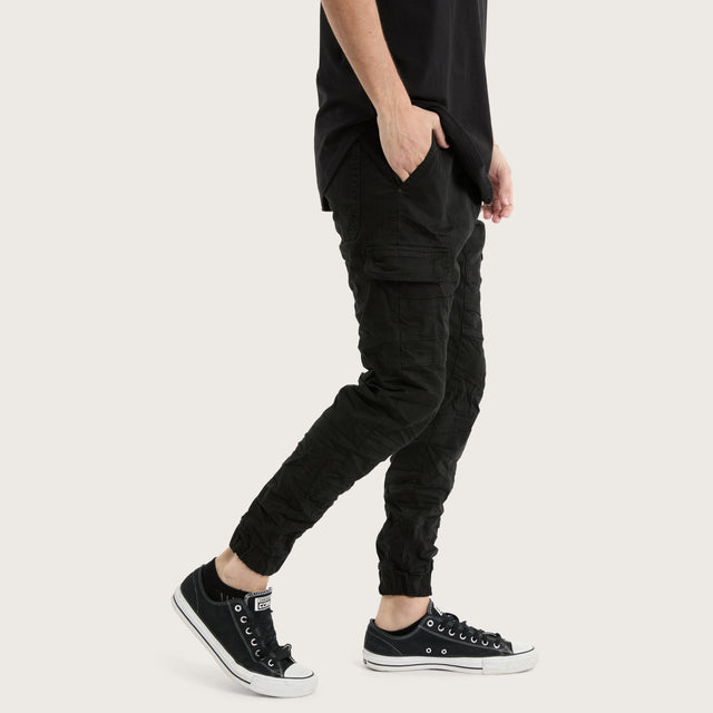 Salem Cargo Jogger Vintage Black