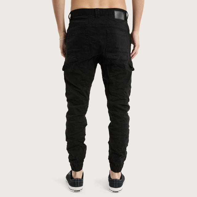 Salem Cargo Jogger Vintage Black