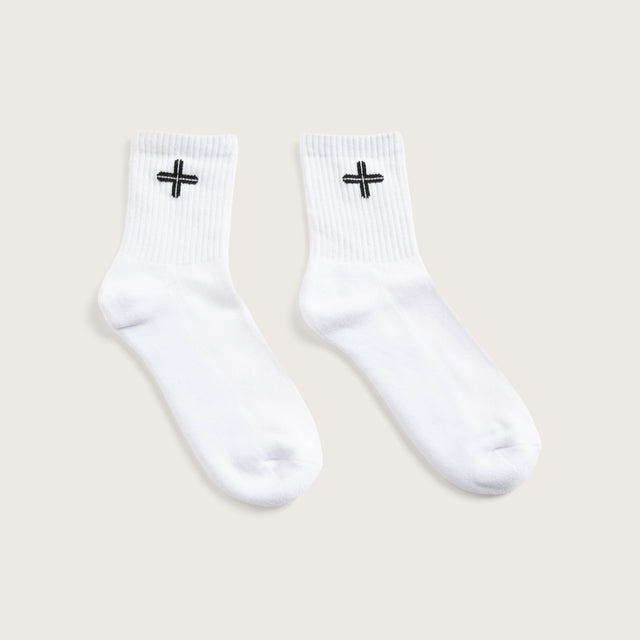 Raid 2PK Mid Socks White