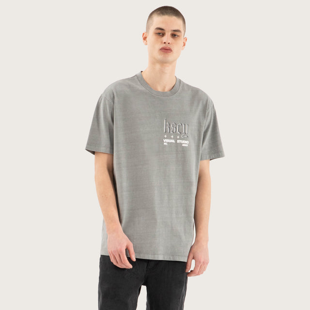 Entangled Relaxed Tee Pigment Frost Grey