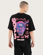 Mask Street Tee Jet Black