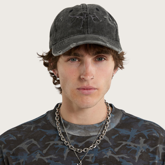 Decay Dad Cap Washed Black
