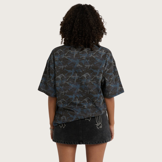 Disappear Street Tee Bat Camo