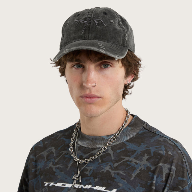 Decay Dad Cap Washed Black