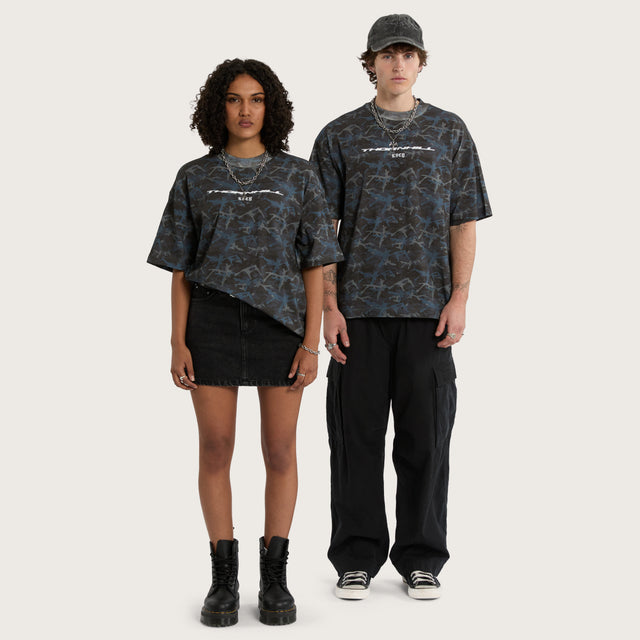 Disappear Street Tee Bat Camo
